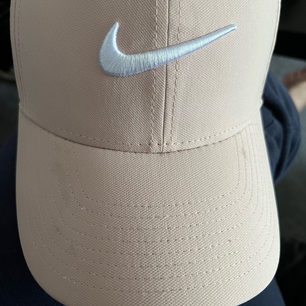 Nike Tan and Silver Baseball Hat
